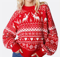 oversized kersttrui dames