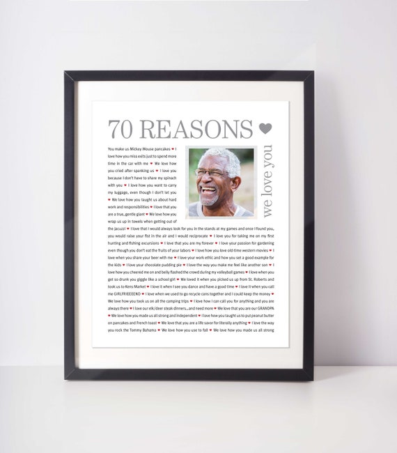 vader 70 jaar cadeau